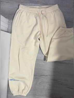 DRMERS CLUB Cream Fleece Jogger Pants - Drawstring Waist
